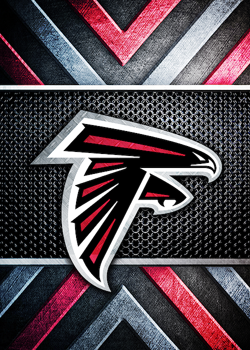 Atlanta Falcons Logo Art Kids T-Shirt by William Ng - Pixels