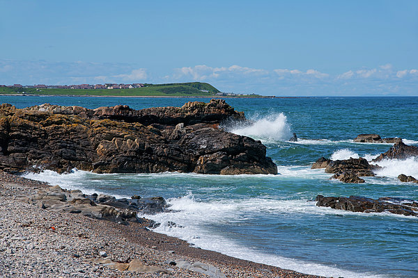 Banff Beach, Moray Firth Galaxy Case by Dennis Barnes - Photos.com