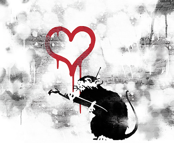 Banksy Love Rat Tapestry by Banksy - Fine Art America Banksy Love Rat Tapestry by Banksy - Fine Art America