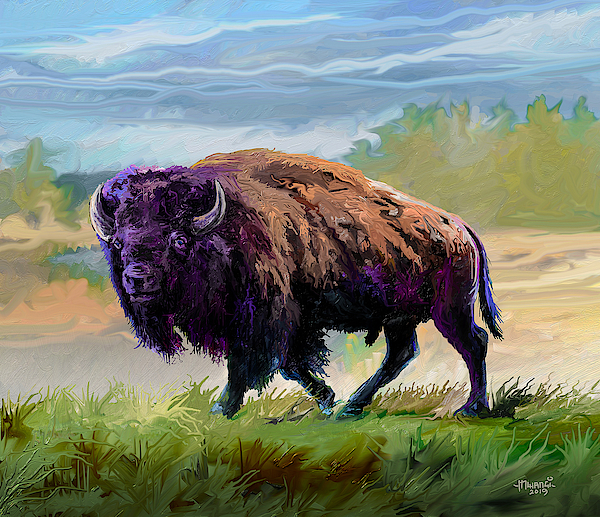 Bison Power Painting