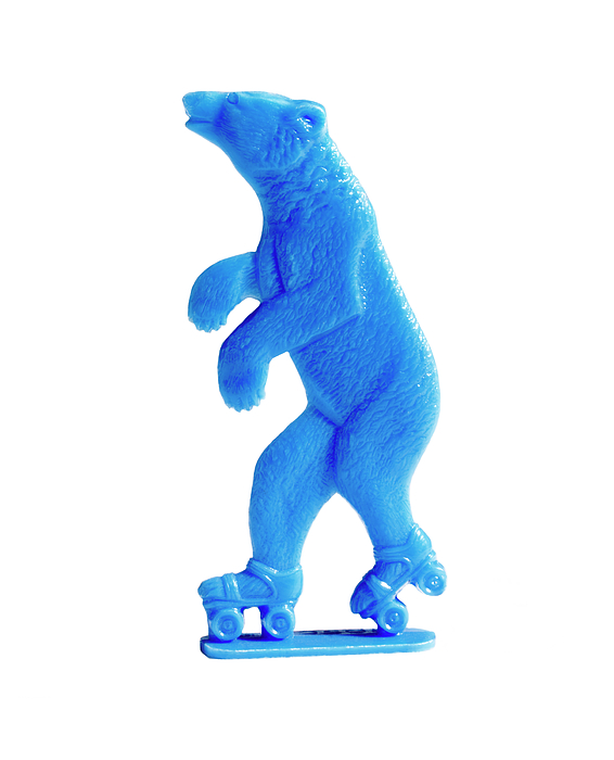 Blue Bear Hand Towel