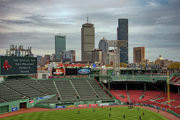 Fenway Park Interior Panoramic - Boston Photograph by Joann Vitali