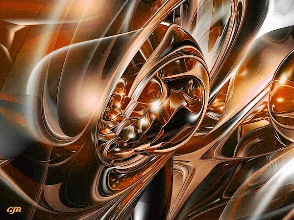 Gert J Rheeders - Abstracticalia - Bronze Fractal Fantasy L A S