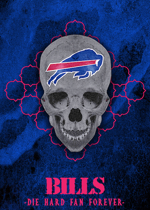 Buffalo Bills Logo Art Greeting Card by William Ng