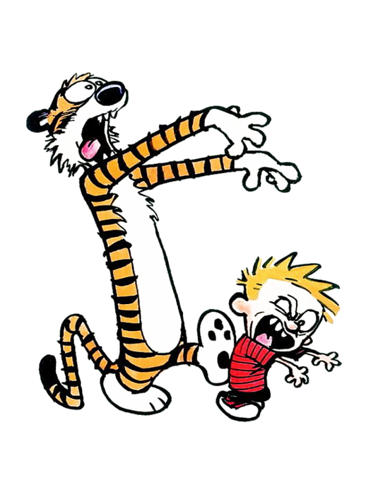 Calvin and Hobbes being Zombie Halloween Greeting Card for Sale by ...