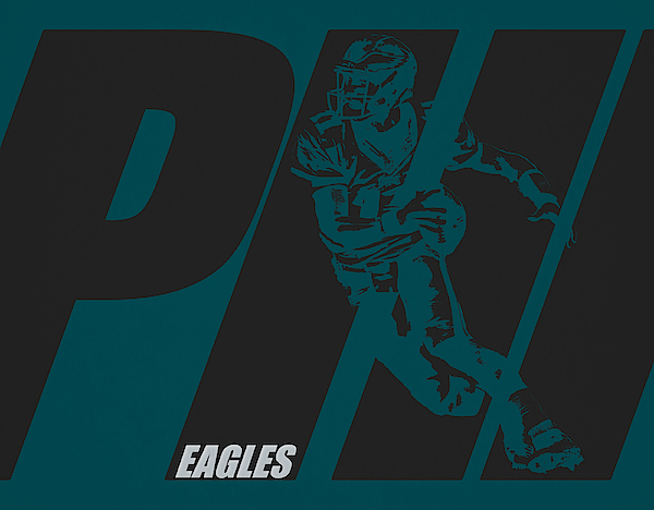 Carson Wentz Football Edit Tapestries Commanders