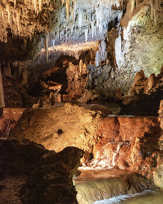 Crystal Curtain Cave Photograph by Barrie Hunt - Pixels