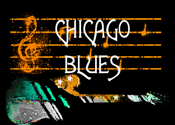 Chicago Blues Music Digital Art