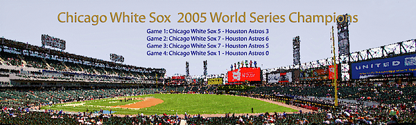 Chicago White Sox 2005 World Series Champons 08 Spiral Notebook by