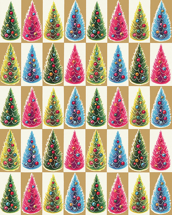 Pattern of Christmas Ornaments on Evergreen Branches iPhone 8 Case by CSA  Images - Pixels
