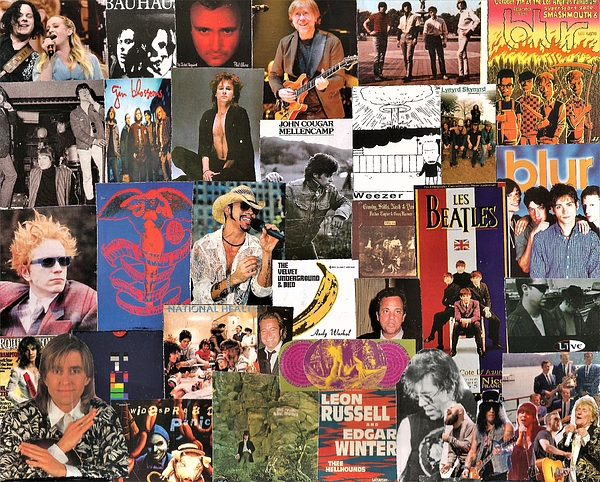 Classic Rock Collage 17 T-Shirt for Sale by Doug Siegel