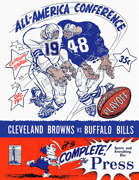 Bills vs Raiders 1961 Program Ornament by Big 88 Artworks - Pixels