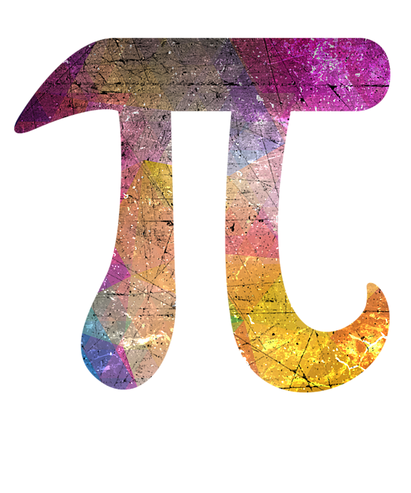 colorful pi symbol