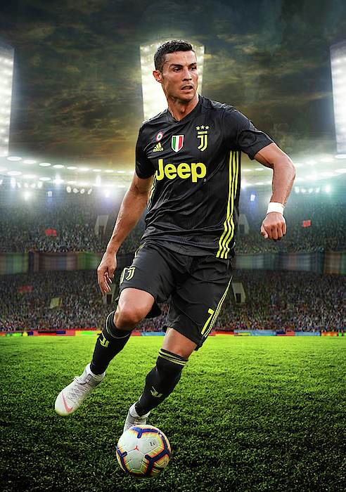 Cristiano Ronaldo Juventus Black Jersey 