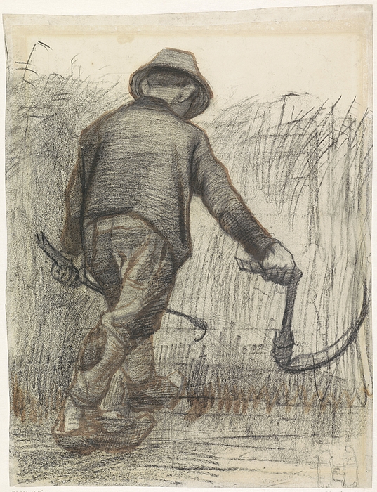 Cutter With Hat, Seen From The Back, C.1865-90 Portable Battery Charger by  Vincent Van Gogh - Bridgeman Prints
