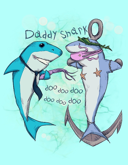 Daddy Shark 2 Drawing