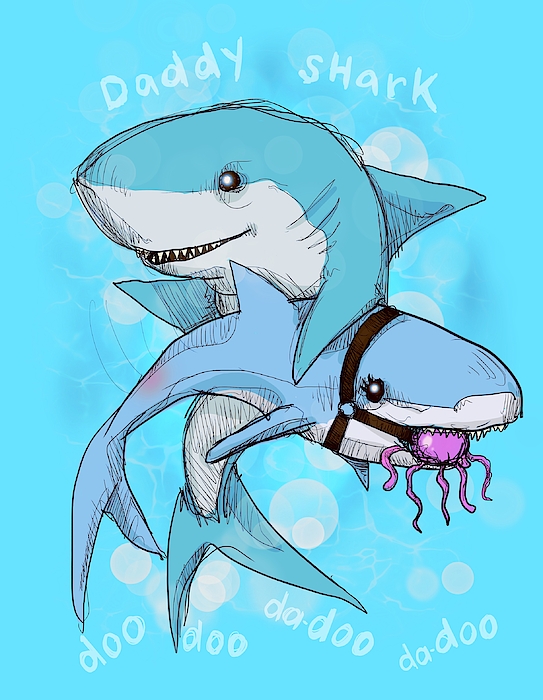 Daddy Shark Drawing