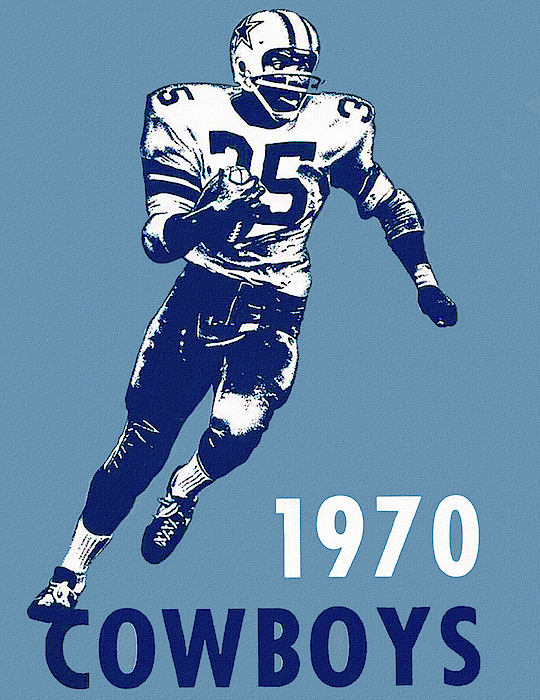 Dallas Cowboys 1967 Vintage Print Kids T-Shirt by Big 88 Artworks