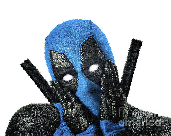 Deadpool Ryan Reynolds drawing Fleece Blanket