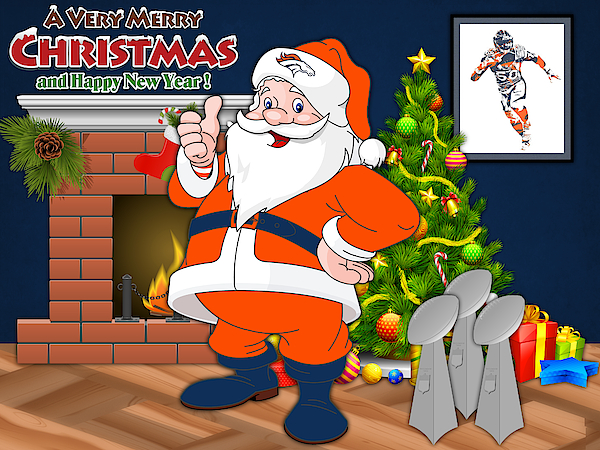 If You Don't Like Denver Broncos Merry Kissmyass funny Santa