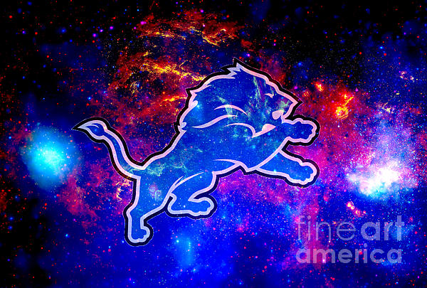 Detroit Lions Shower Curtain by Steven Parker - Pixels