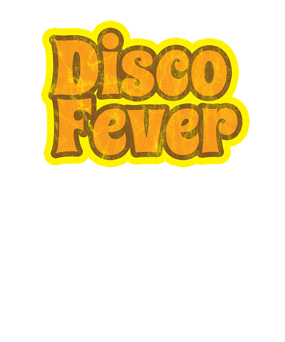 Disco Fever 1970s Orange Disco Funk Vintage Retro Neon Light Funky