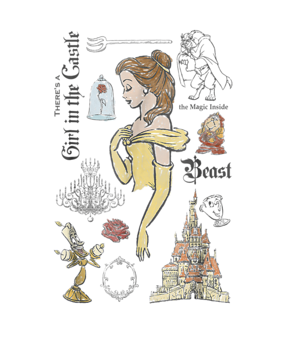 Beauty And The Beast Character Drawings