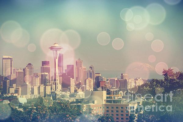 Dreamy Seattle Skyline Yoga Mat For Sale By Christine Aka Stine1