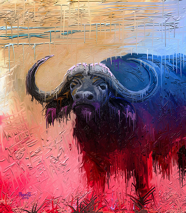 Dripping Buffalo Painting