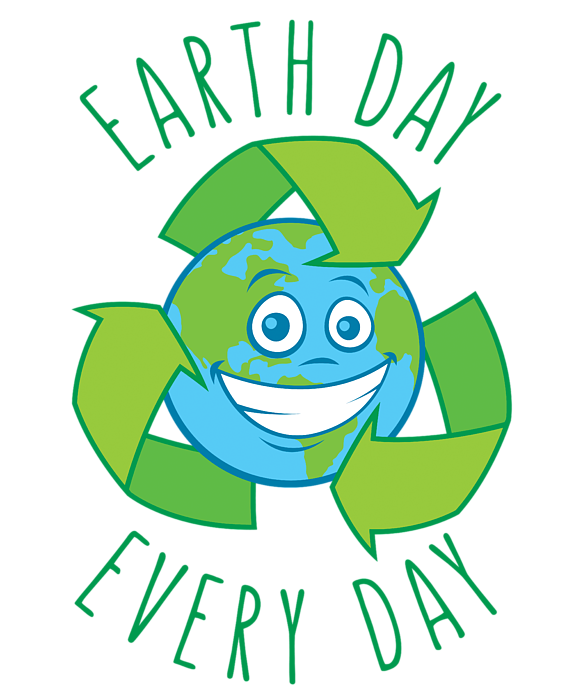 Earth Day Every Day Recycle Cartoon Carry-all Pouch by John Schwegel - Fine  Art America
