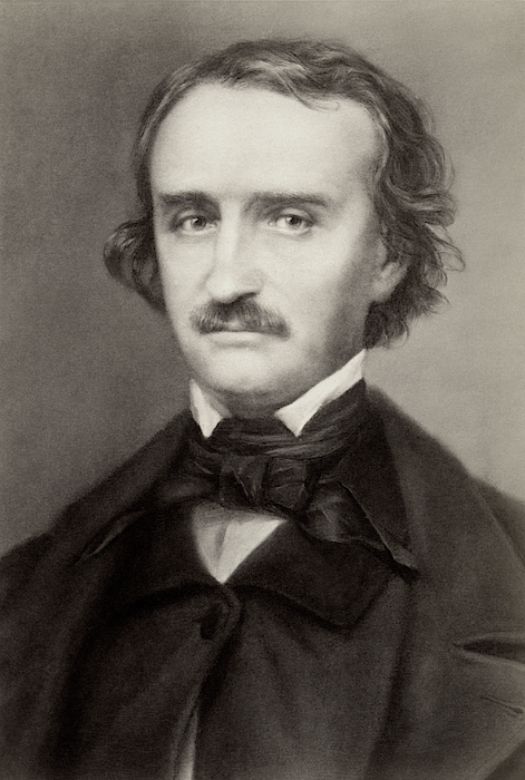 Edgar Allan Poe Greeting Card for Sale by Underwood Archives