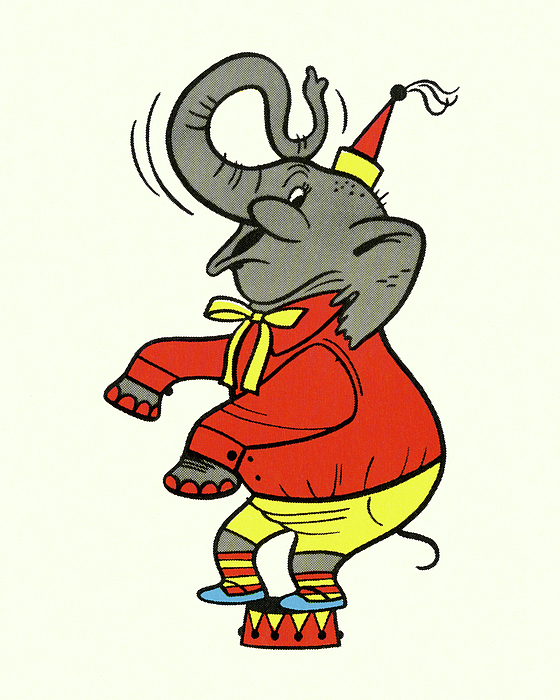 Elephant Dressed in Clothes Jigsaw Puzzle