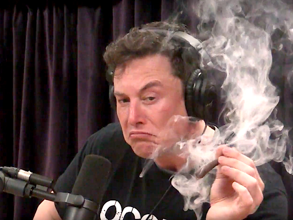 Elon Musk Smoke Tapestry 