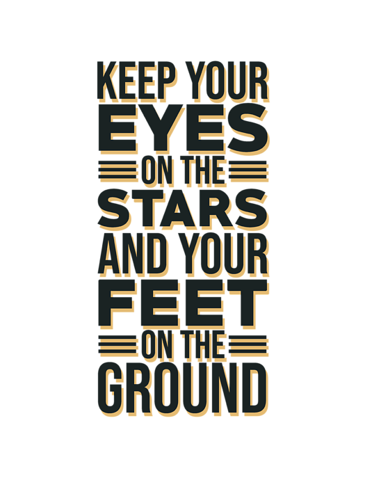 Eyes On The Stars 2 Motivational Inspirational Quotes Minimal Typography Poster T Shirt For Sale By Studio Grafiikka