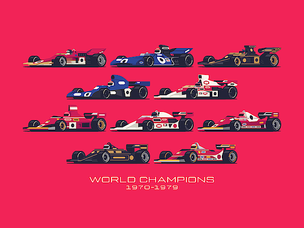 F1 World Champions Poster