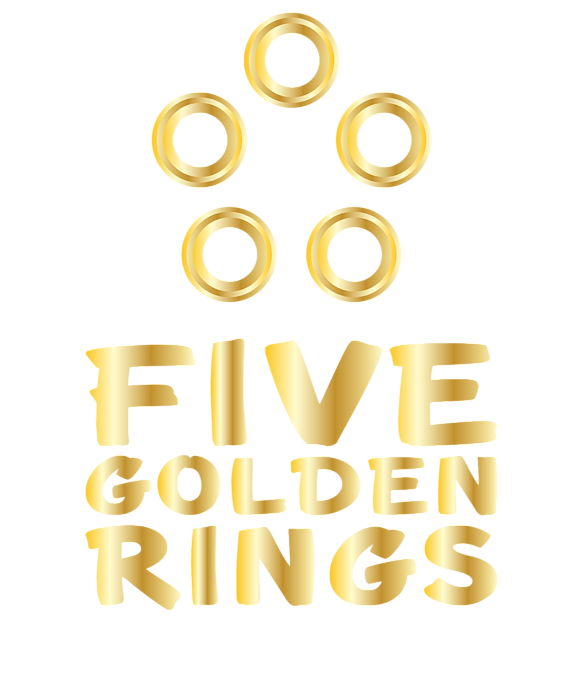 Five Golden Rings/eps stock vector. Illustration of illustrations - 3564014