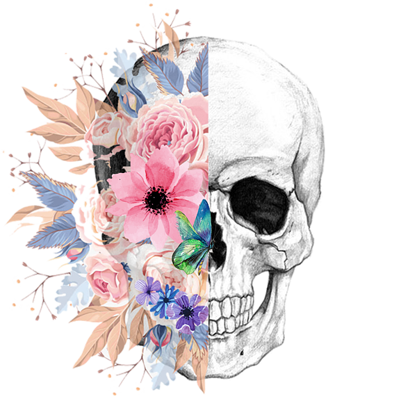 Floral Skull 2 Throw Pillow For Sale By Nina Ficur Feenan