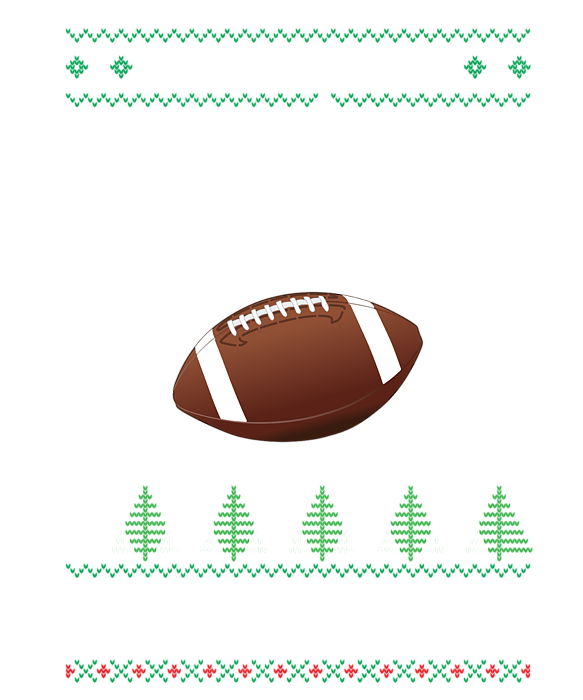 Football Ugly Christmas Sweater by Jk