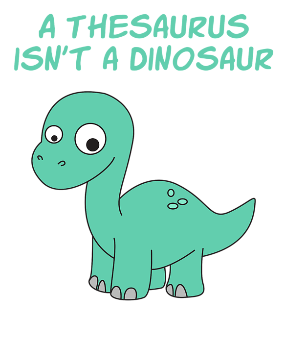 thesaurus dinosaur shirt
