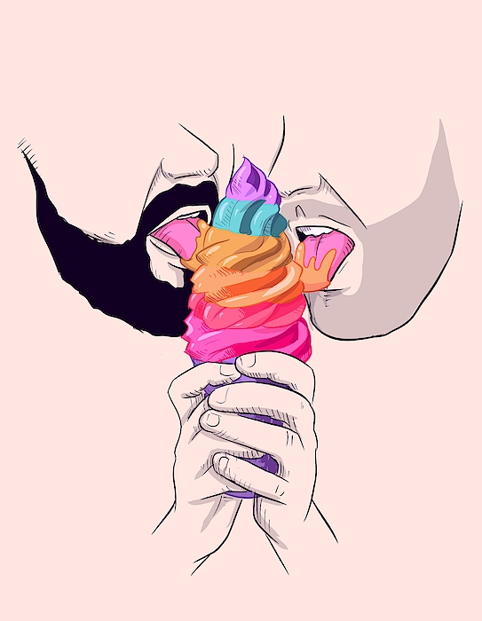 Gay Ice Cream Drawing