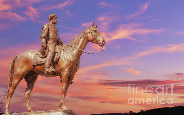 General Lee Statue Gettysburg Digital Art