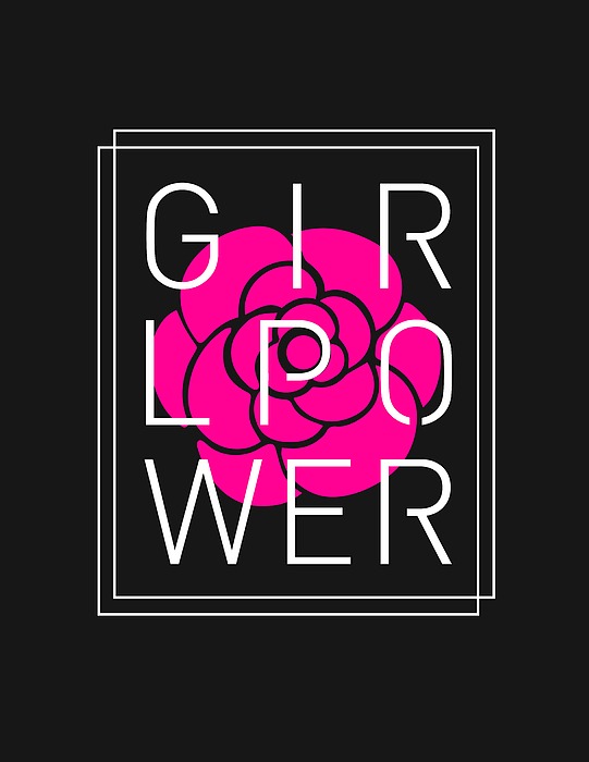 Girl Power - Classy, Minimal Typography 4 Mixed Media