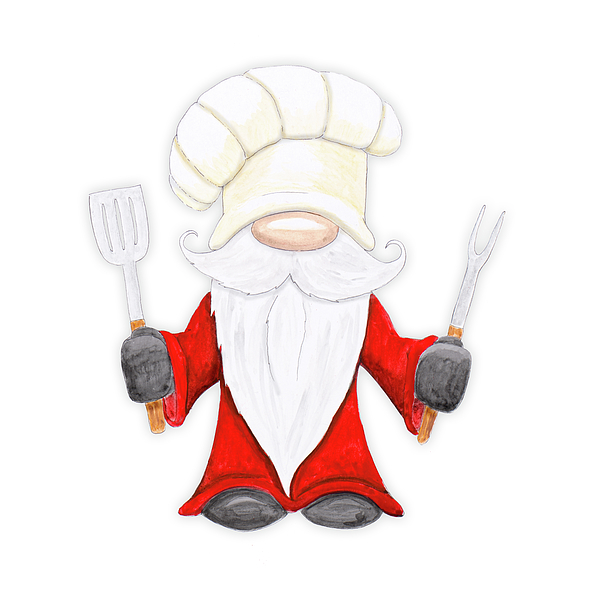 Gnomes Cooking Women Chef Gnome' Sticker