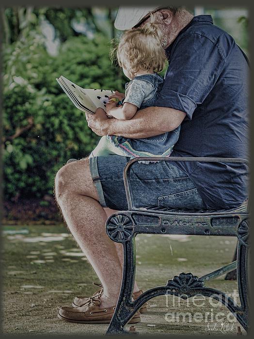 Grandpa Reading Digital Art