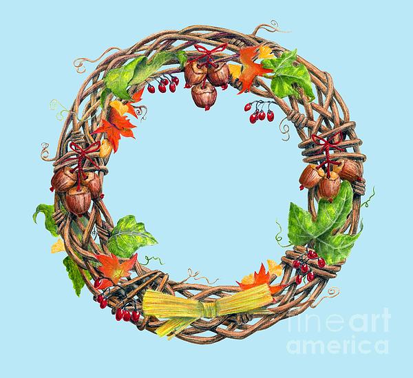 Great Wreath For Mabon Mixed Media