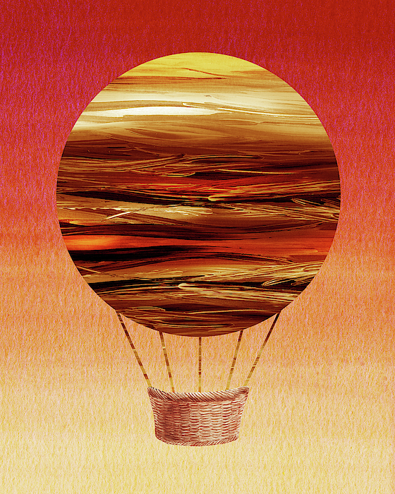 Irina Sztukowski - Happy Hot Air Balloon Watercolor XII
