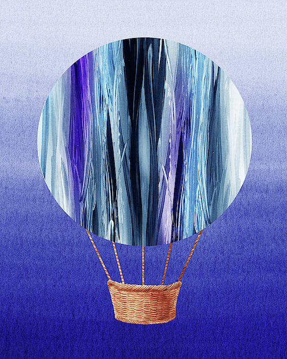 Irina Sztukowski - Happy Hot Air Balloon Watercolor XX