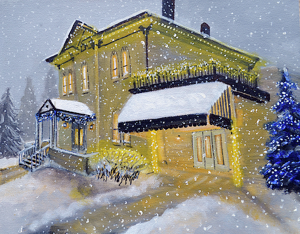 Cedarburg Wi Christmas 2022 Holiday Wittenberg Mansion Cedarburg Wi Fleece Blanket For Sale By Haley  Grebe