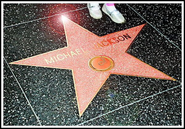 Hollywood Walk of Fame, Michael Jackson Star Greeting Card by A Macarthur  Gurmankin