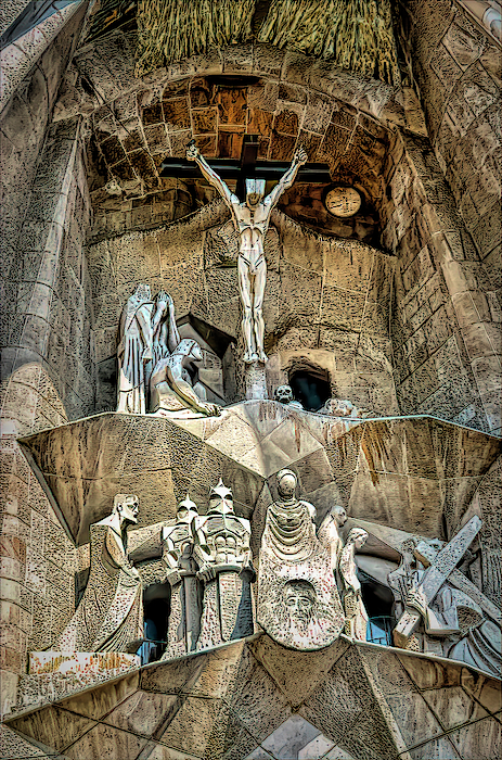 La Sagrada Familia - Exterior Detail 2 Yoga Mat by Paul Coco - Pixels